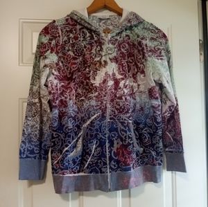 Women's Fashion Bug Floral print Hoodie Size 14/16W